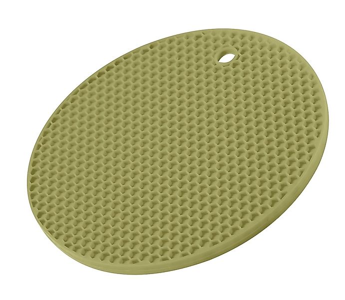 Kochblume Topflappen Waben-Untersetzer rund Olive günstig online kaufen