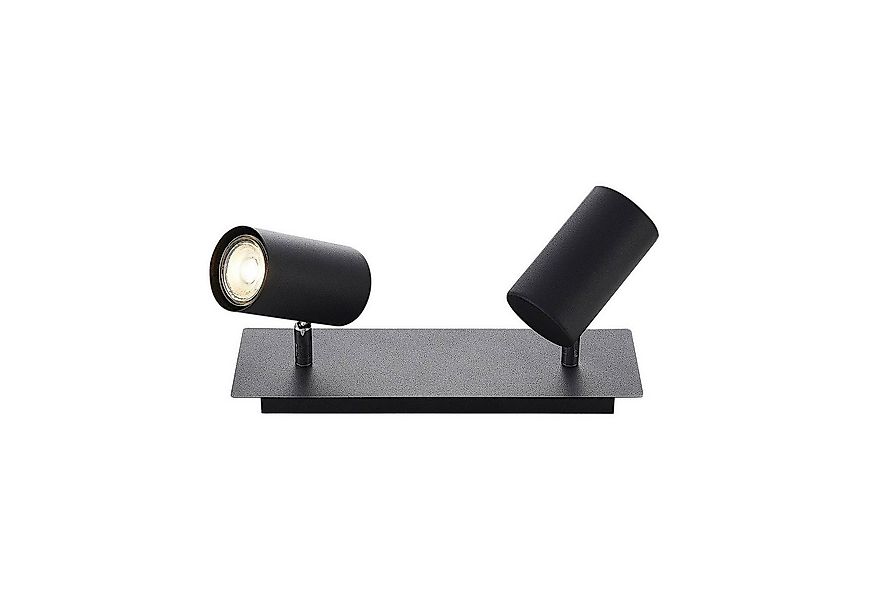 Lindby Deckenstrahler Joffrey, Metall, Schwarz IP20, 2 x 10 W LED günstig online kaufen