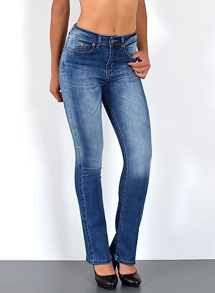 ESRA Bootcut-Jeans Damen Bootcut Jeans High günstig online kaufen
