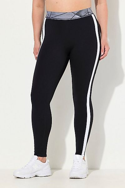 Ulla Popken Leggings Leggings Streifen Taschen High Waist Elastikbund günstig online kaufen