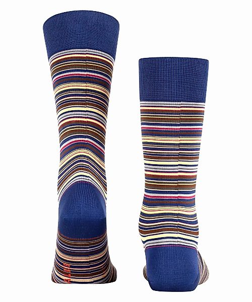 FALKE Microblock Herren Socken, 39-40, Blau, Streifen, Baumwolle, 14041-677 günstig online kaufen