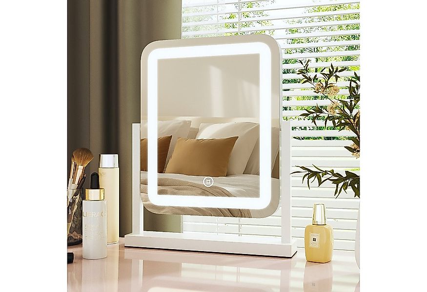 WDWRITTI Kosmetikspiegel mit Beleuchtung und Vergrößerung Schminkspiegel LE günstig online kaufen