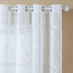 BYSURE Gardine (2 St), Ösen, halbtransparent, günstig online kaufen