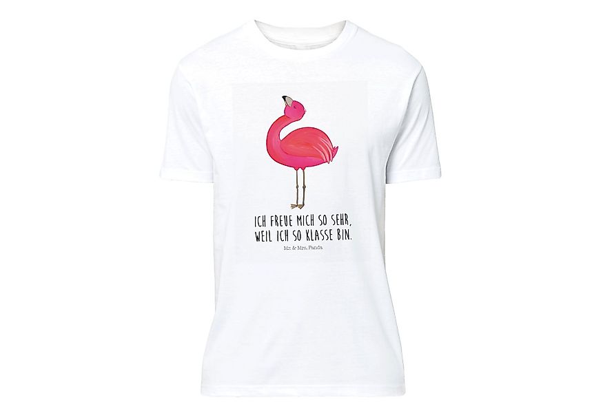 Mr. & Mrs. Panda T-Shirt Flamingo stolz - Weiß - Geschenk, Party, Freude, J günstig online kaufen