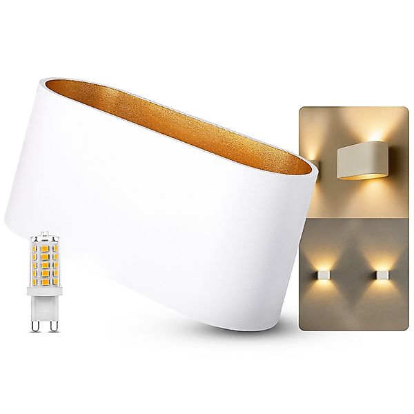 SSC-LUXon LED Wandleuchte JOBERO Wandlampe weiß günstig online kaufen