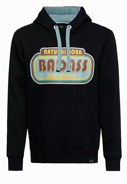 KingKerosin Kapuzenpullover Natural Born Badass (1-tlg) mit Rückenprint günstig online kaufen