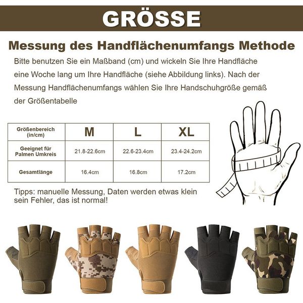 BTTO Hsch. Fahrradhandschuhe Handschuhe Men Fingerlose günstig online kaufen