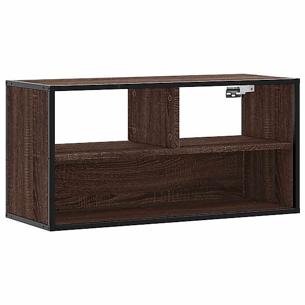 vidaXL TV-Schrank Braun Eiche 80x31x39,5 cm Holzwerkstoff und Metall 848928 günstig online kaufen