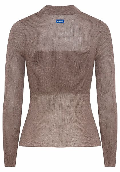 HUGO Blue Stehkragenpullover Slumy mit Bandeau-Effekt, günstig online kaufen
