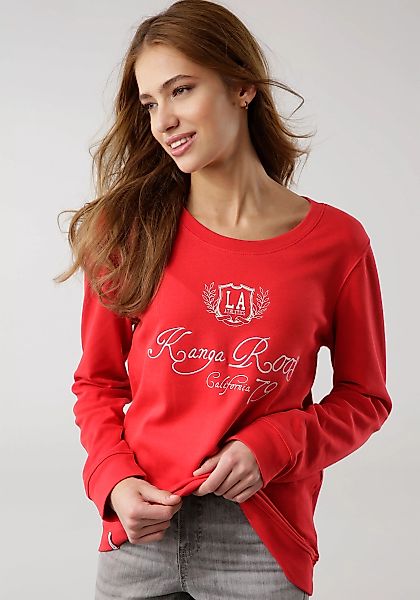 KangaROOS Sweater mit trendigem Logo-Druck im neuen Collage-Stil günstig online kaufen