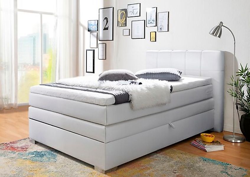 Home affaire Boxspringbett "Airdrie" inkl. Bettkasten und Topper günstig online kaufen