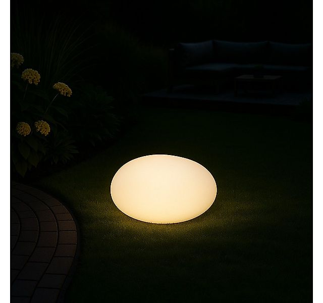 MeLiTec LED Solarleuchte Solar-Gartenleuchte LK02-6 Modell flache Kugel, LE günstig online kaufen
