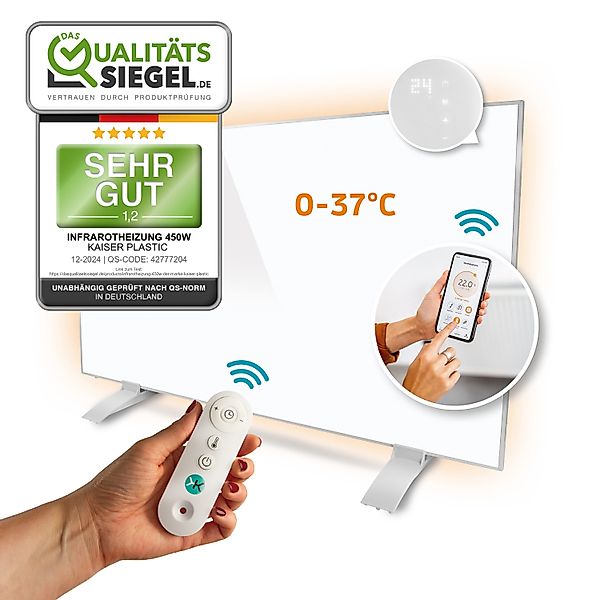 Kaiser plastic Infrarotheizung mit Thermostat, Wandheizung günstig online kaufen