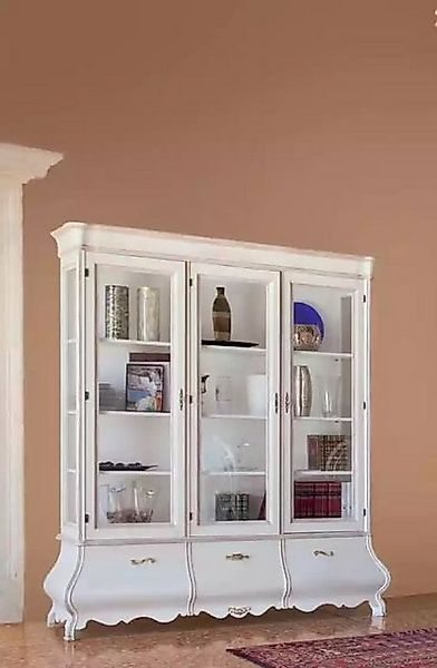 JVmoebel Vitrine Weiß Holzvitrine Luxus Schränke Klassisches Möbel Italieni günstig online kaufen