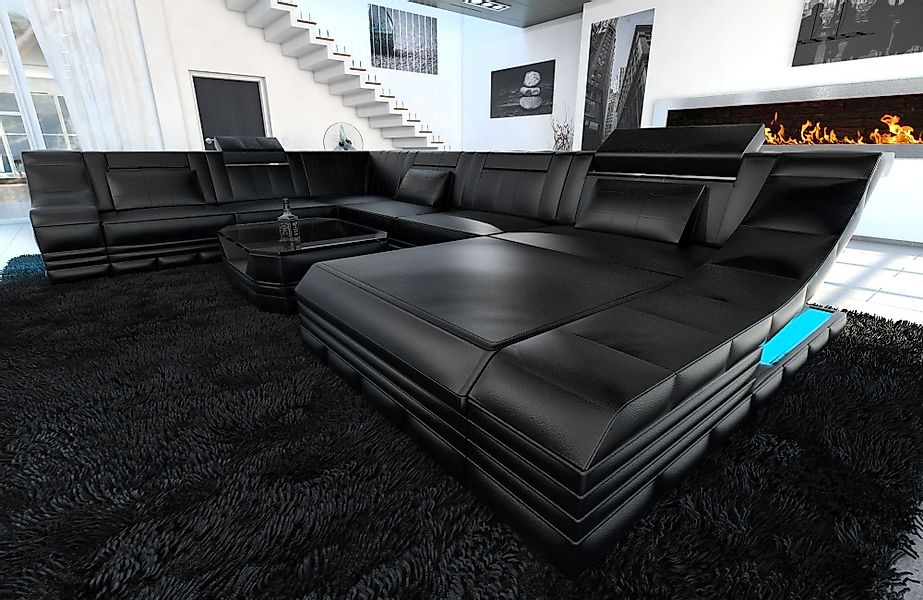 Sofa Dreams Wohnlandschaft Ledercouch Sofa Leder günstig online kaufen