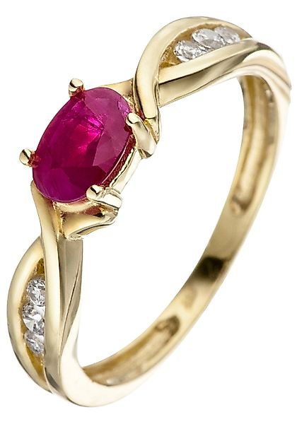 JOBO Goldring, 333 Gold mit Rubin günstig online kaufen