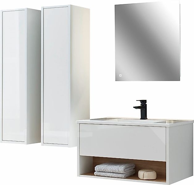 Home affaire Badmöbel-Set "Studio Line, Bad im modernen Design, 4-teiliges günstig online kaufen