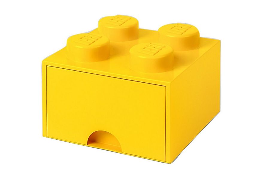 Room Copenhagen Spielzeugtruhe Room Copenhagen LEGO Brick Drawer 4 gelb günstig online kaufen