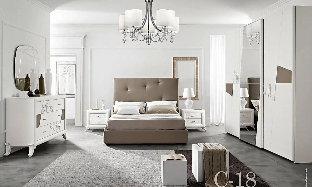 JVmoebel Bett Bett Design Polster Luxus Doppel Hotel Betten Schlaf Zimmer H günstig online kaufen