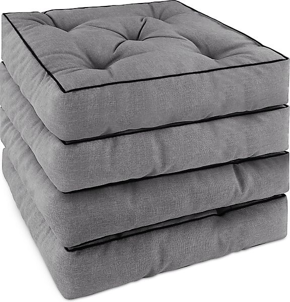 Aspero Sitzauflage 4 Stuhlkissen 40x40 cm günstig online kaufen