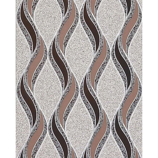 EDEM 1025-13 Tapete geschwungene Linien Ornamente Beige Braun Silber 10,05 günstig online kaufen