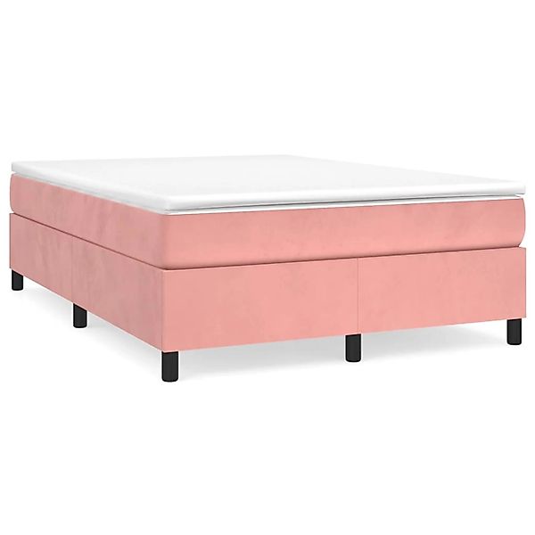 Vidaxl Boxspringbett Rosa 140x190 Cm Samt günstig online kaufen