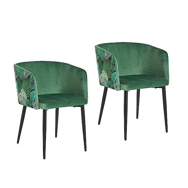 HTI-Living Polsterstuhl Esszimmerstuhl Destin Leaf Grün günstig online kaufen