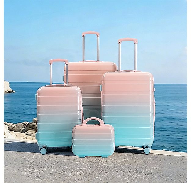 REDOM Kofferset Spinner-Kofferset, 12 Rollen, (mit Seitenhandgriffen, Schut günstig online kaufen