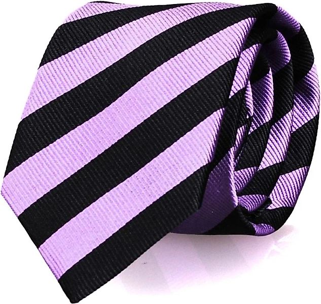 Krawatte Seide Schwarz Streifen FD19 - günstig online kaufen