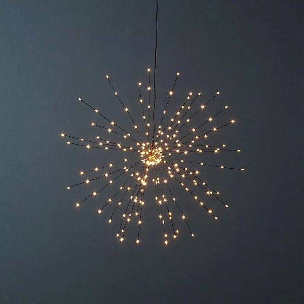 LED Pendelleuchte Firework in Schwarz 0,6W 68lm 450mm günstig online kaufen