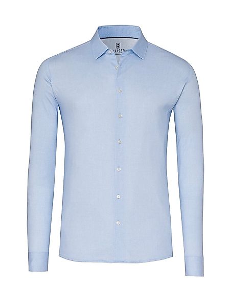 DESOTO Langarmhemd "Jerseyhemd Casual Kent" günstig online kaufen