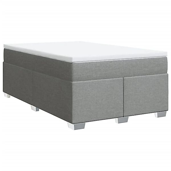 vidaXL Boxspringbett mit Matratze Hellgrau 120x190 cm Stoff 3285116 günstig online kaufen