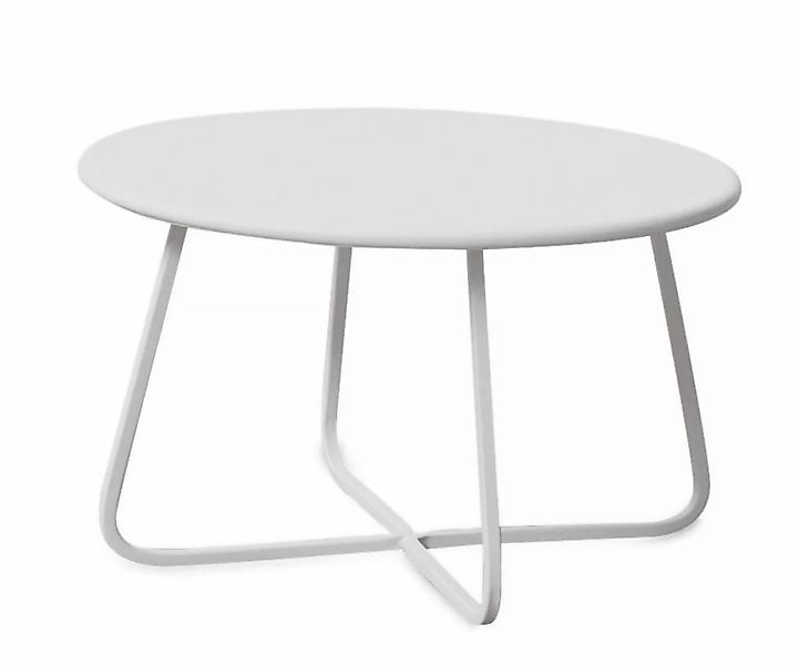 Niedriger Tisch Daisy Ø 65 cm weiß BCU günstig online kaufen