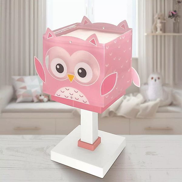 Dalber Tischleuchte Little Owl, rosa, E14 günstig online kaufen