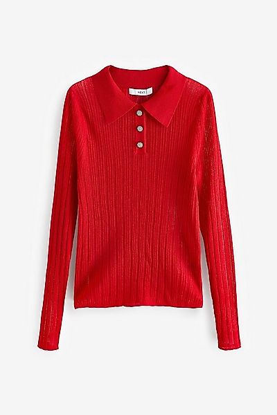Next Polokragenpullover Pullover mit Polokragen und Schmucksteinknöpfen (1- günstig online kaufen