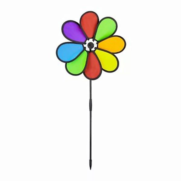relaxdays Buntes Windrad Blume mehrfarbig günstig online kaufen