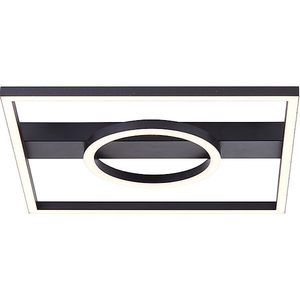 Brilliant LED-Deckenleuchte Maureen 2600,m Schwarz 40 cm x 40 cm günstig online kaufen