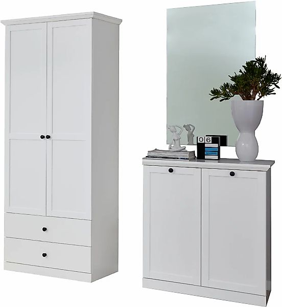 Home affaire Garderoben-Set "Örebro", (Set, 2 St.), zeitloser Landhausstil, günstig online kaufen