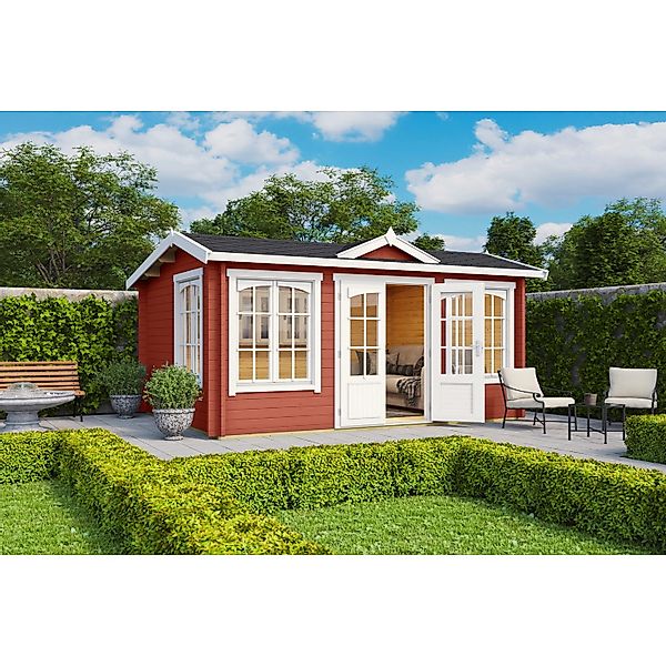 Lasita Maja Gartenhaus Windsor 44 Schwedenrot 400 cm x 300 cm günstig online kaufen