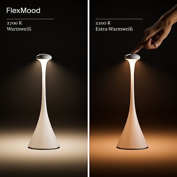 SIGOR LED Tischleuchte Nudrop, Moderne Akku-Tischlampe, günstig online kaufen