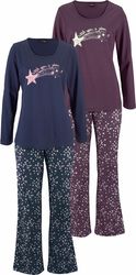 Vivance Dreams Pyjama 2 Stück, 4 Stk. tlg., mit Sternenprint günstig online kaufen