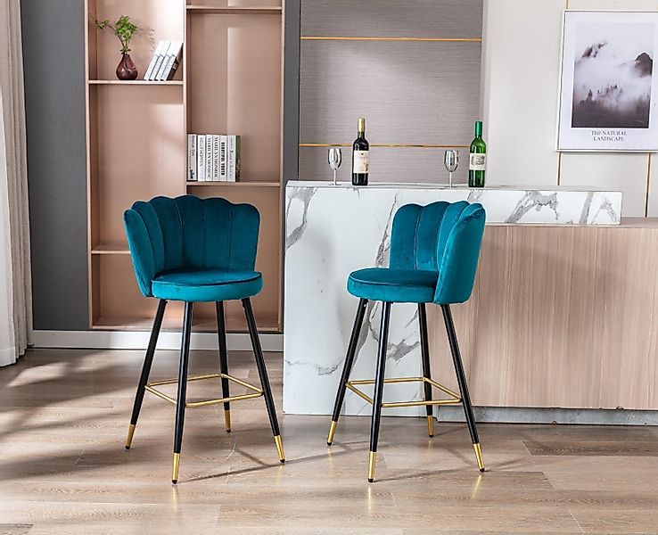 WAHSON OFFICE CHAIRS Barhocker 2er Set Barstuhl Bistrohocker mit Lehne günstig online kaufen