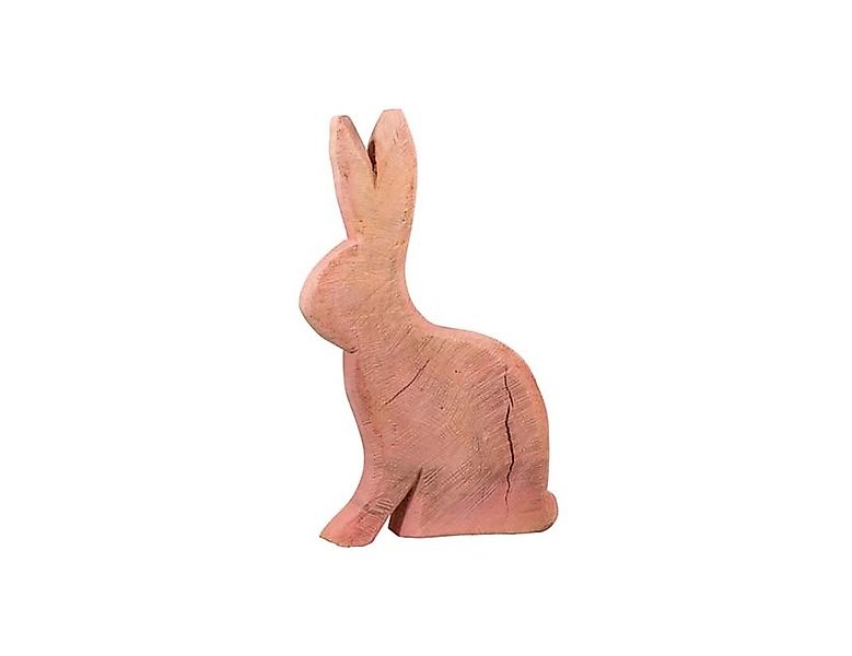 Bunte Hasenfigur Pappelholz sägerauh - Einzigartiges Deko-Element für Oster günstig online kaufen