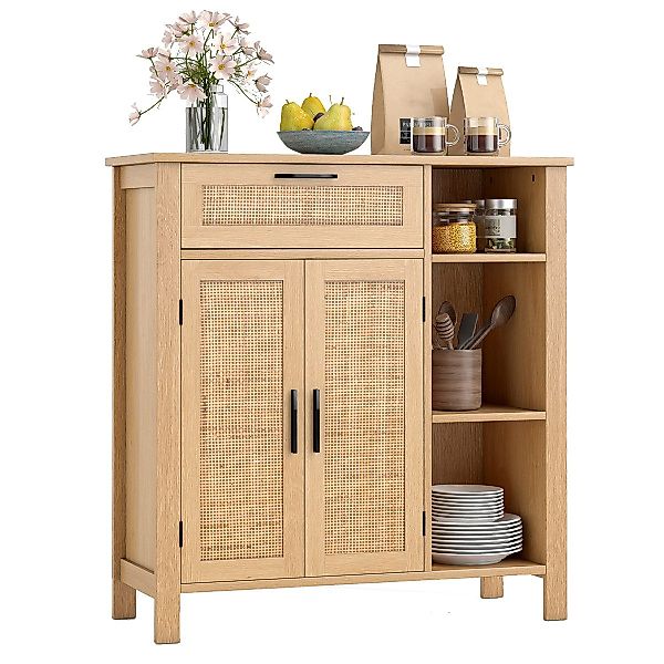 COSTWAY Sideboard, Küchenbuffet mit Schubladen & günstig online kaufen