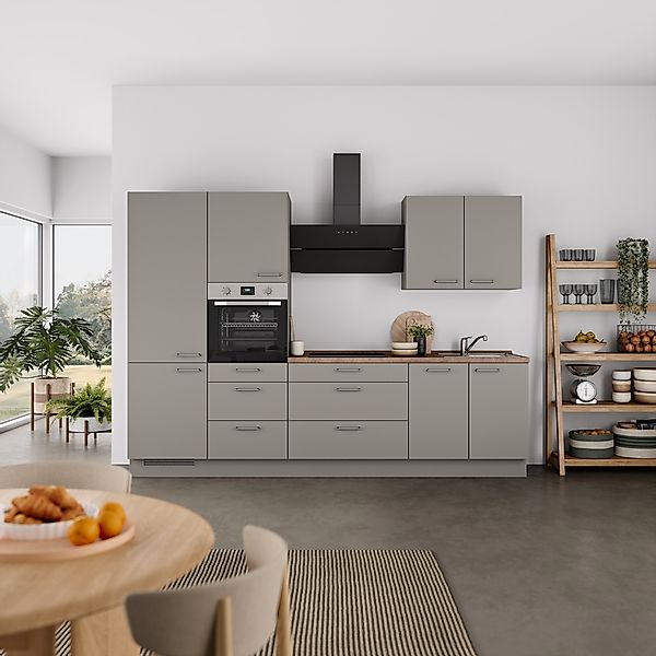 nobilia® Küchenzeile »"Laser II", Ausrichtung wählbar, Breite 300 cm« vormo günstig online kaufen