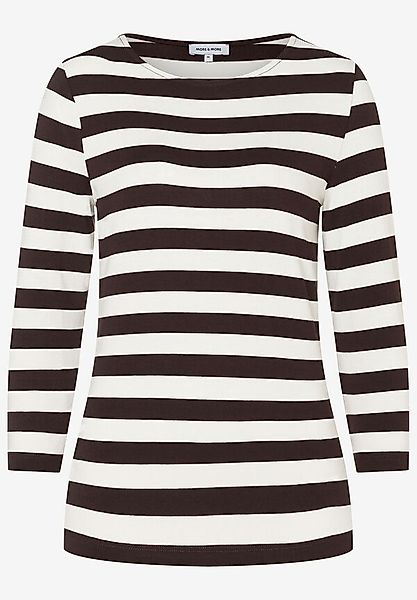 Streifenshirt, braun/ecru günstig online kaufen