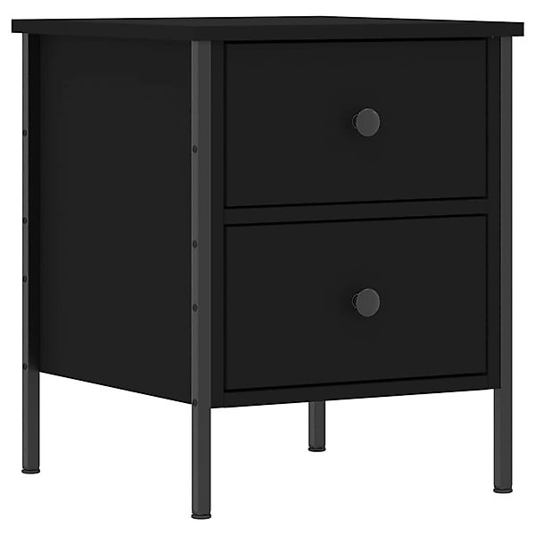 vidaXL Nachttisch Nachttisch Schwarz 40x42x50 cm günstig online kaufen