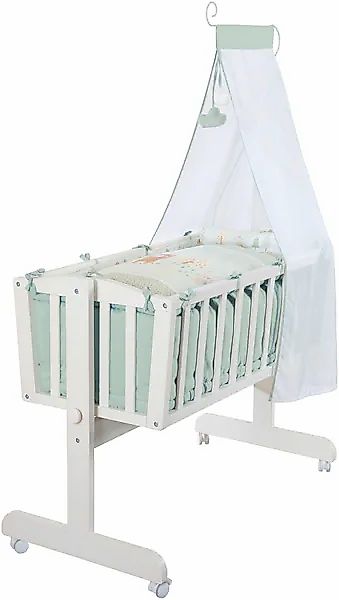 roba® Stubenbett »Woodland Buddies, Komplettwiegenset«, mit Komplettausstat günstig online kaufen