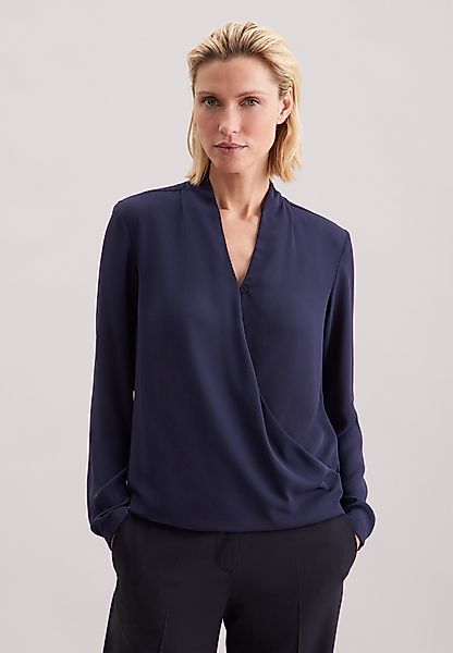 seidensticker Wickelbluse Schwarze Rose Langarm V-Neck günstig online kaufen