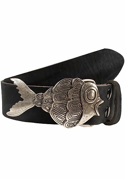 Rettungsring Gürtel Ledergürtel mit austauschbarer Schließe "Schuppenfisch" günstig online kaufen